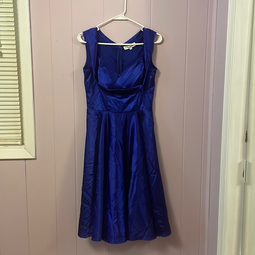 Maggie Tang Sapphire Blue Small Swing Dress